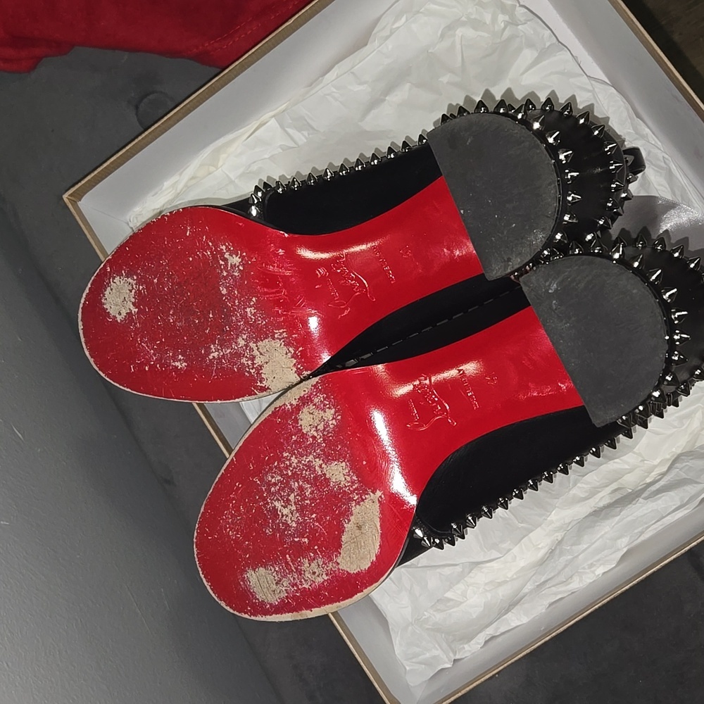 Christian LouboutinOutline Black Leather Spike Boot, 70mm Authentic ✅️ - Picture 8 of 12